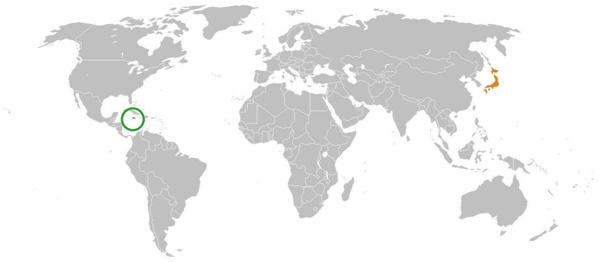 جامائیکا در نقشه جهان