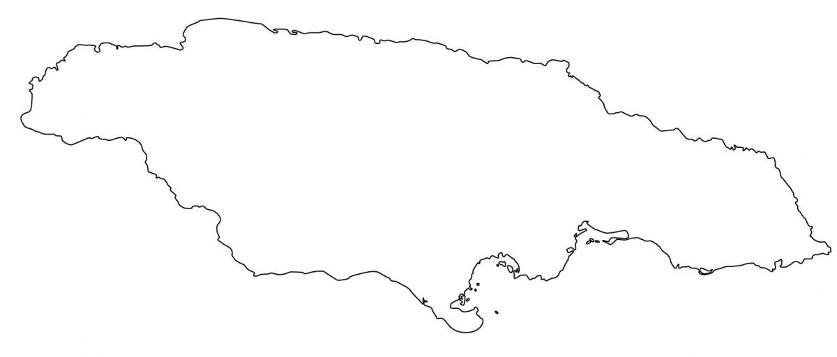 نقشه از جامائیکا خالی